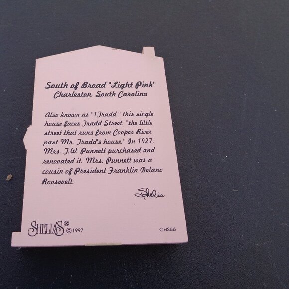 Charleston SC Rainbow Row South of Broad Light Pink - Picture 2 of 3